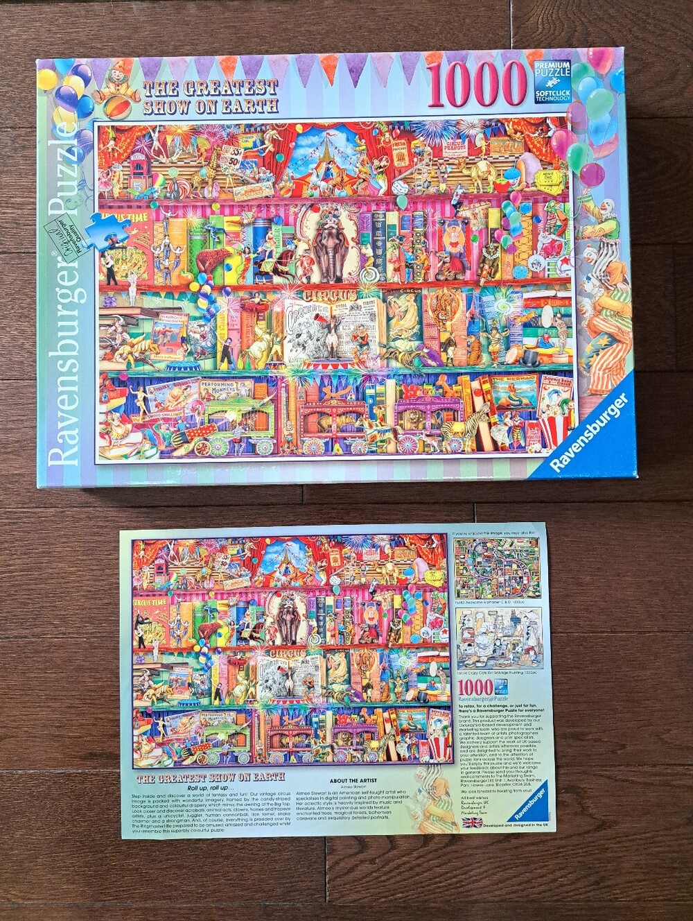 Ravensburger Jigsaw Puzzle Circus 1000 Piece Complete The Greatest Show On Earth